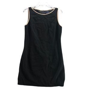 Ann Taylor size 10 black sleeveless sheath dress